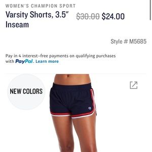 Champion Sport - Varsity Shorts, 3.5" Inseam